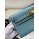 Hermes Kelly Wallet to Go Woc 499041 Blue