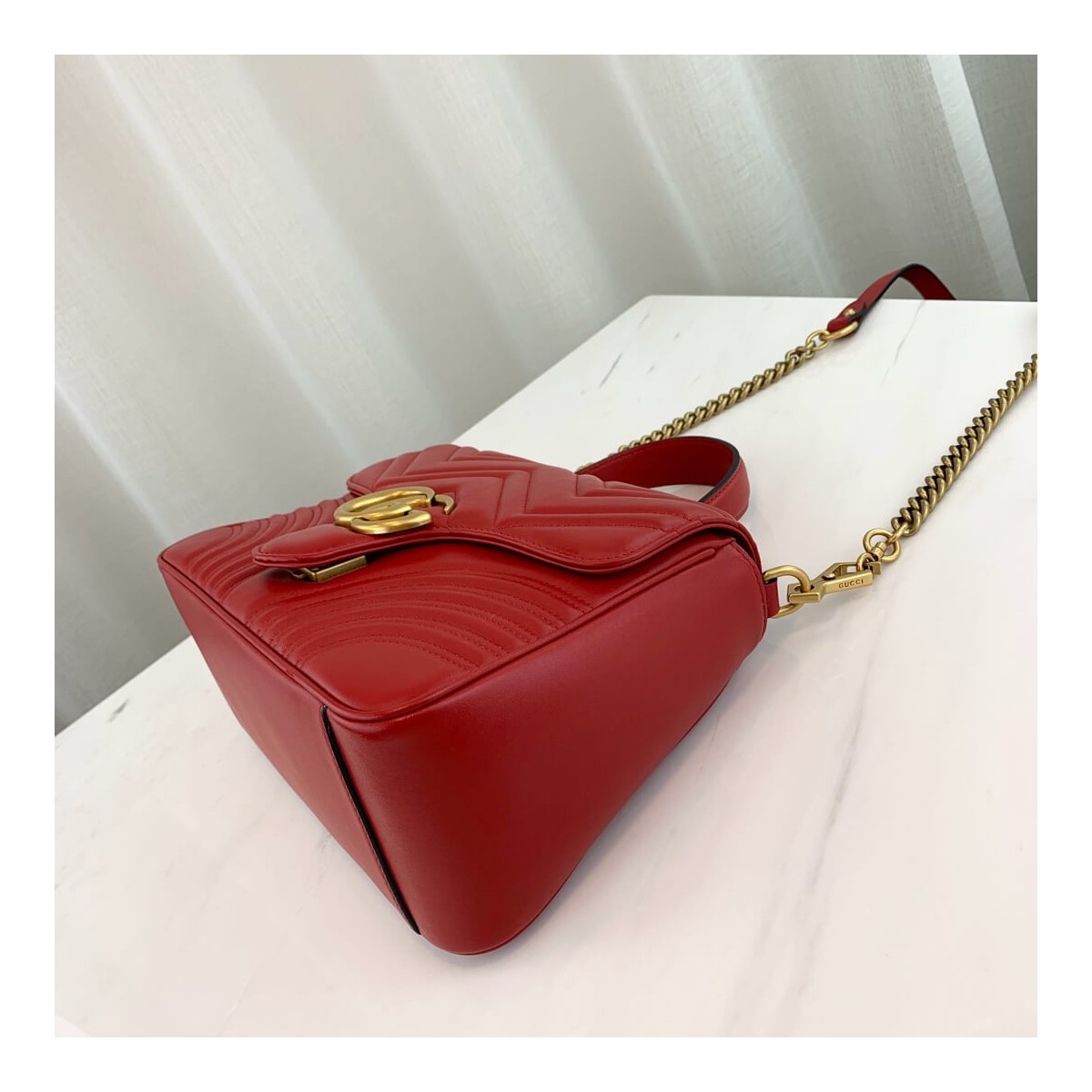 Gucci GG Marmont Matelasse Top Handle Bag 498110