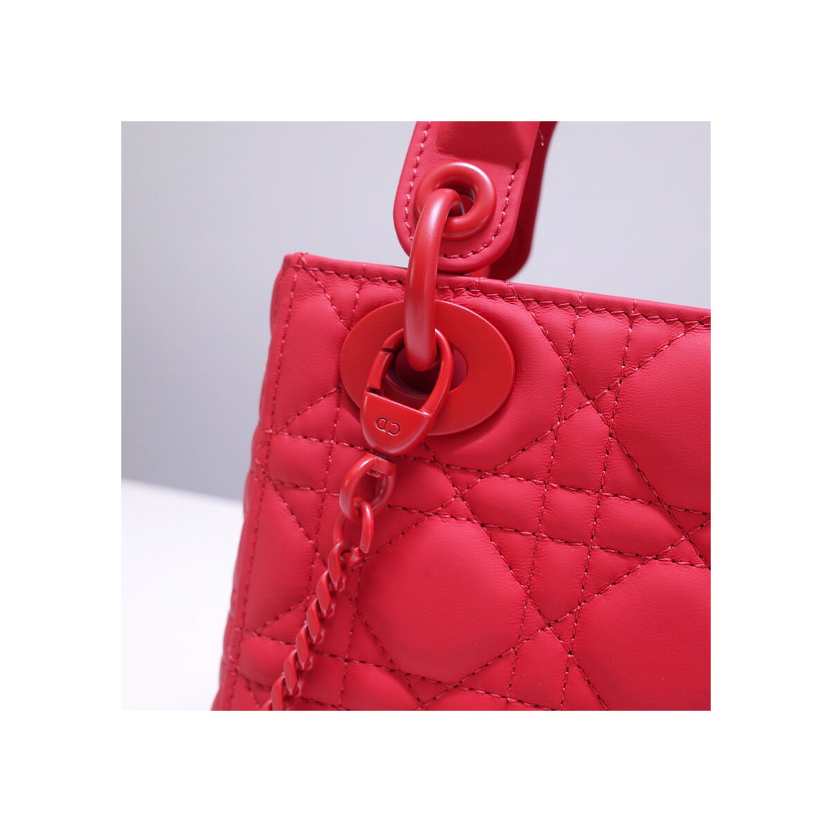 Dior Mini Lady Dior Bag in Ultramatte Cannage Calfskin M0505