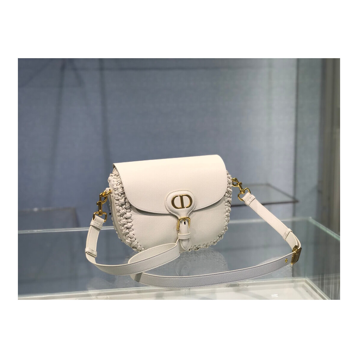 Dior Medium Bobby Bag with Whipstitched Seams M9319