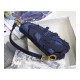 Dior Saddle Bag Blue Camouflage Embroidery M0446