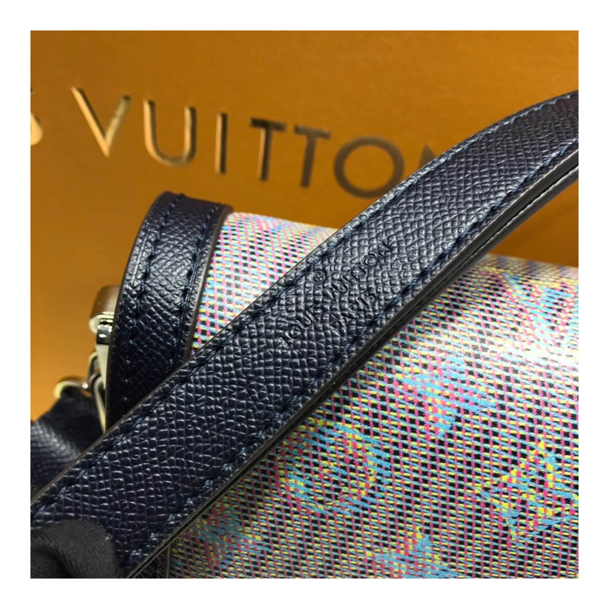 Louis Vuitton Printed Calf Leather Dauphine MM M55452