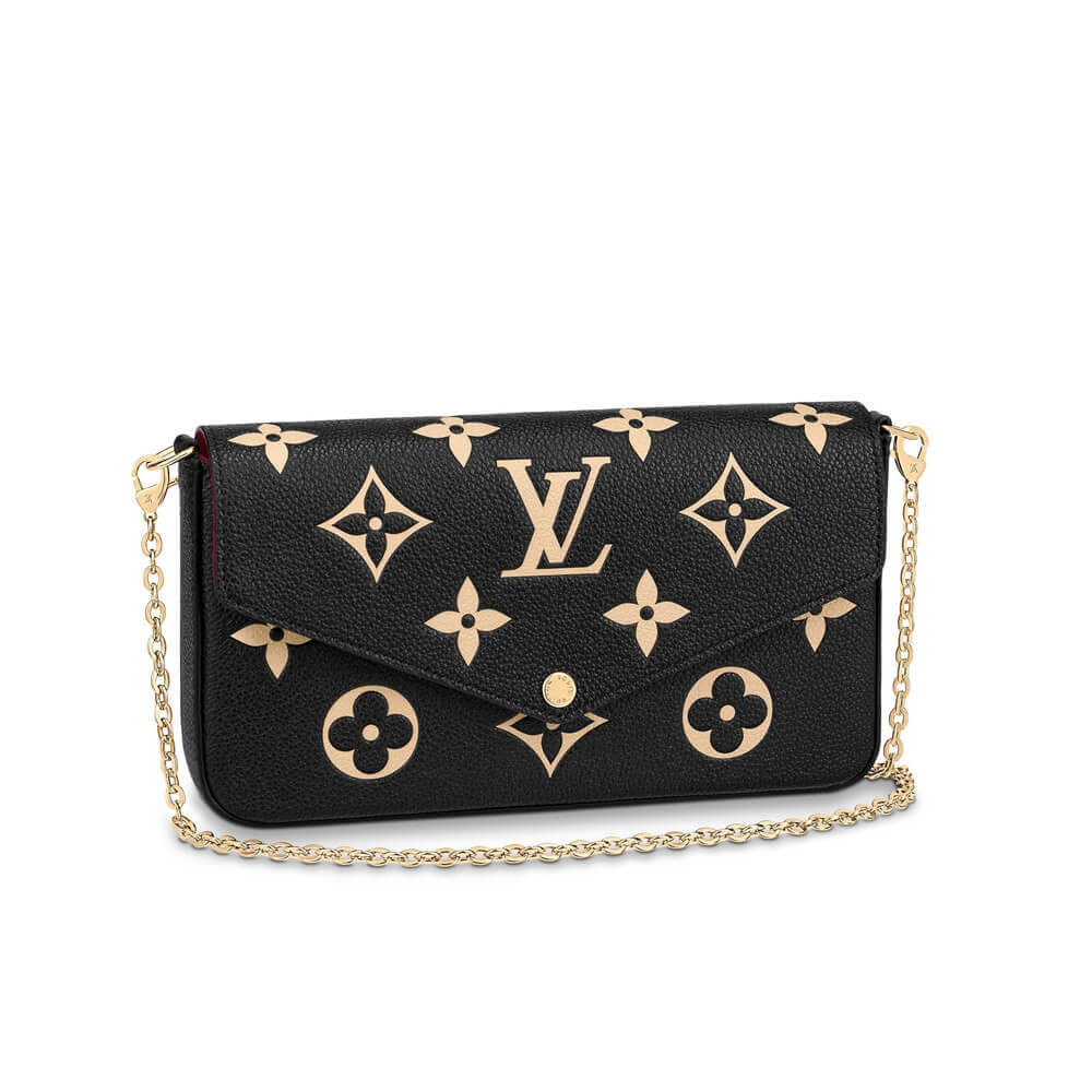 Louis Vuitton Bicolor Monogram Empreinte Leather Felicie Pochette M80482