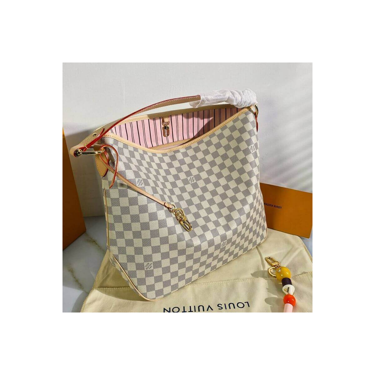 Louis Vuitton Damier Azur Canvas Delightful MM N41448