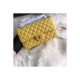 Chanel 1112 Yellow Medium Size 2.55 Lambskin Leather Flap Bag