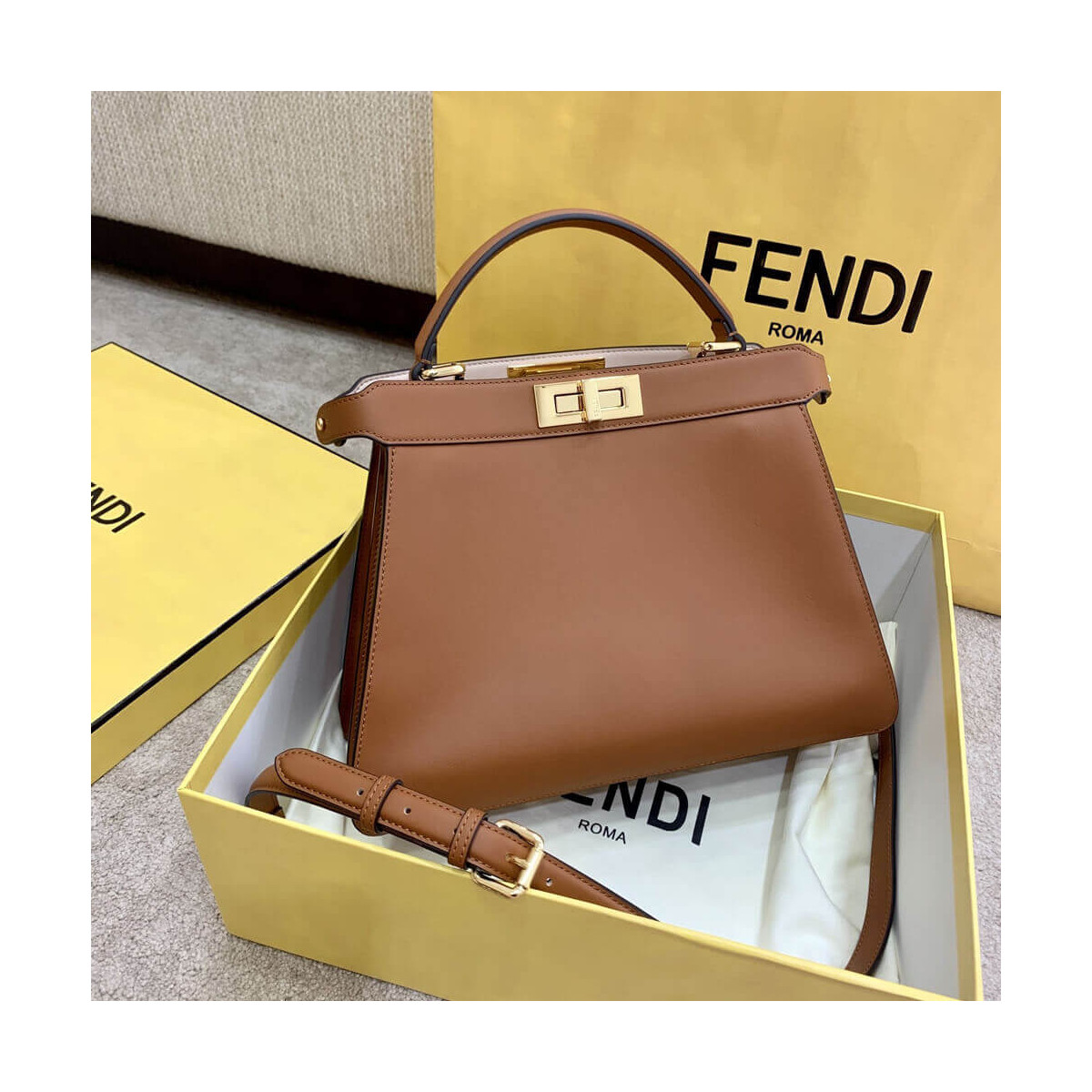 Fendi Medium Peekaboo ISeeU Bag 8BN321