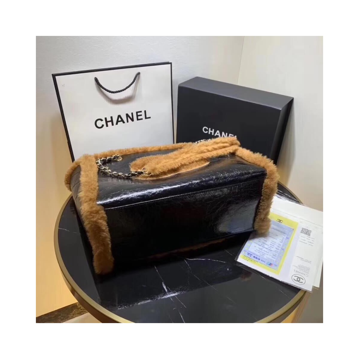 Chanel Sheepskin Shopping Bag AS1167