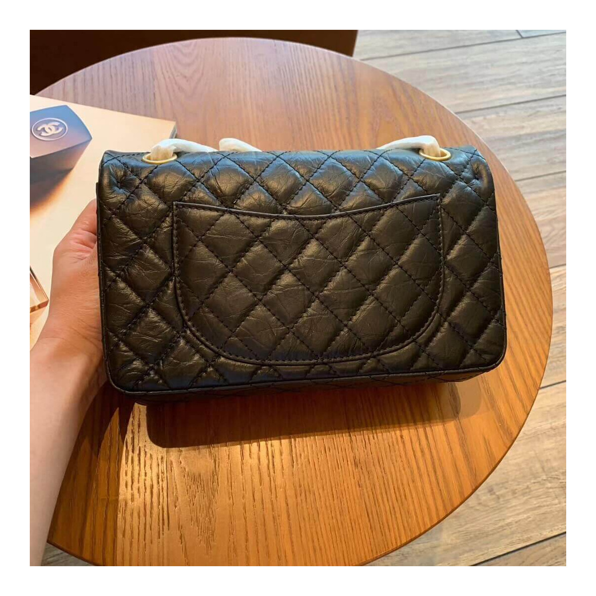 Chanel Aged Calfskin Lucky Charms 2.55 Reissue 225 Flap Black