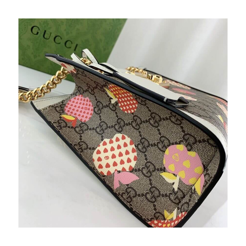 Gucci Padlock GG Heart Apple Pattern Small Shoulder Bag 498156