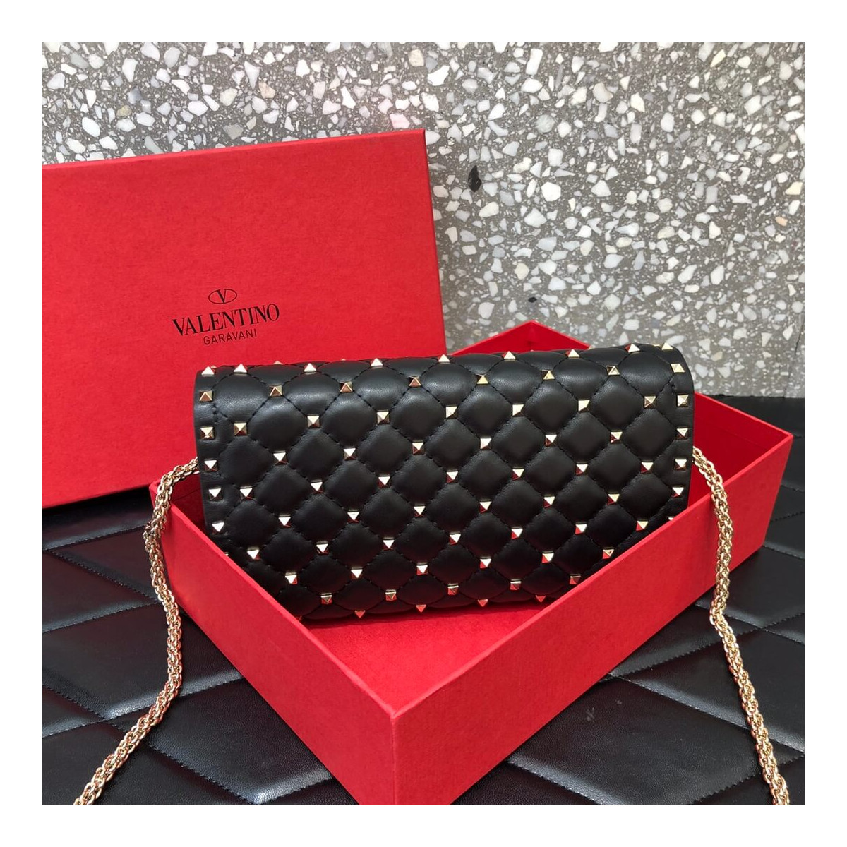 Valentino Rockstud Spike Chain Bag 0137