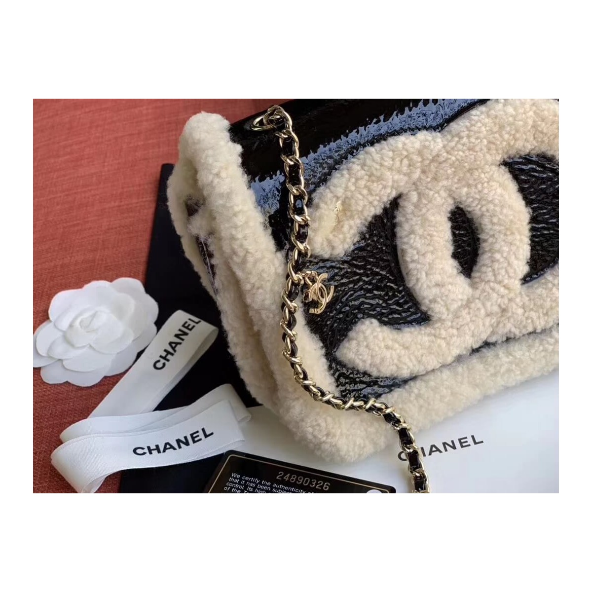 Chanel Sheepskin CC Flap Bag AS0321