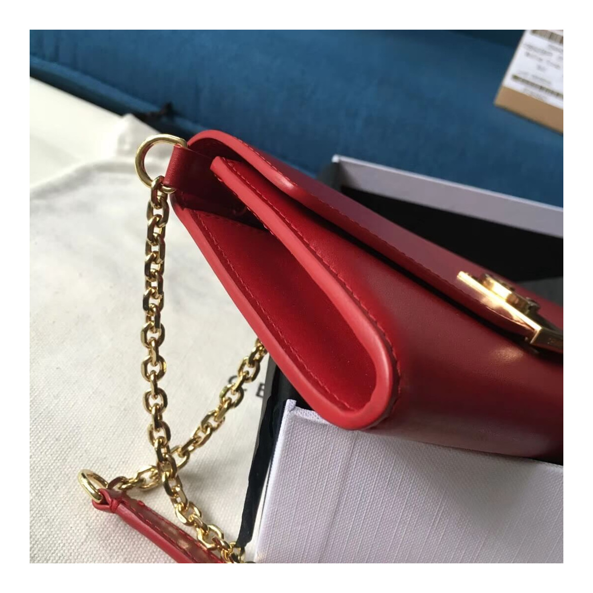 Celine C Wallet On Chain In Smooth Calfskin 10B903