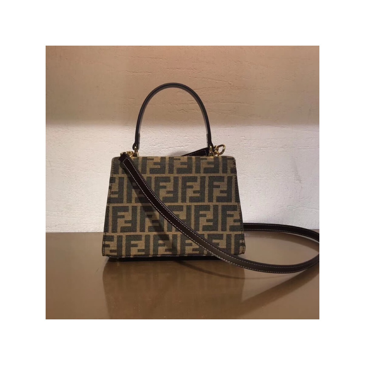 Fendi Vintage Mamma Baguette Zucca Kelley Bag F04