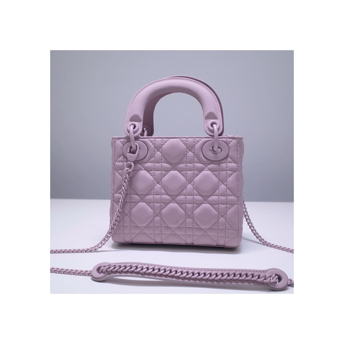 Dior Mini Lady Dior Bag in Ultramatte Cannage Calfskin M0505