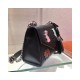 Prada Decal Rabbit Monochrome Logo Shoulder Bag 1BD127