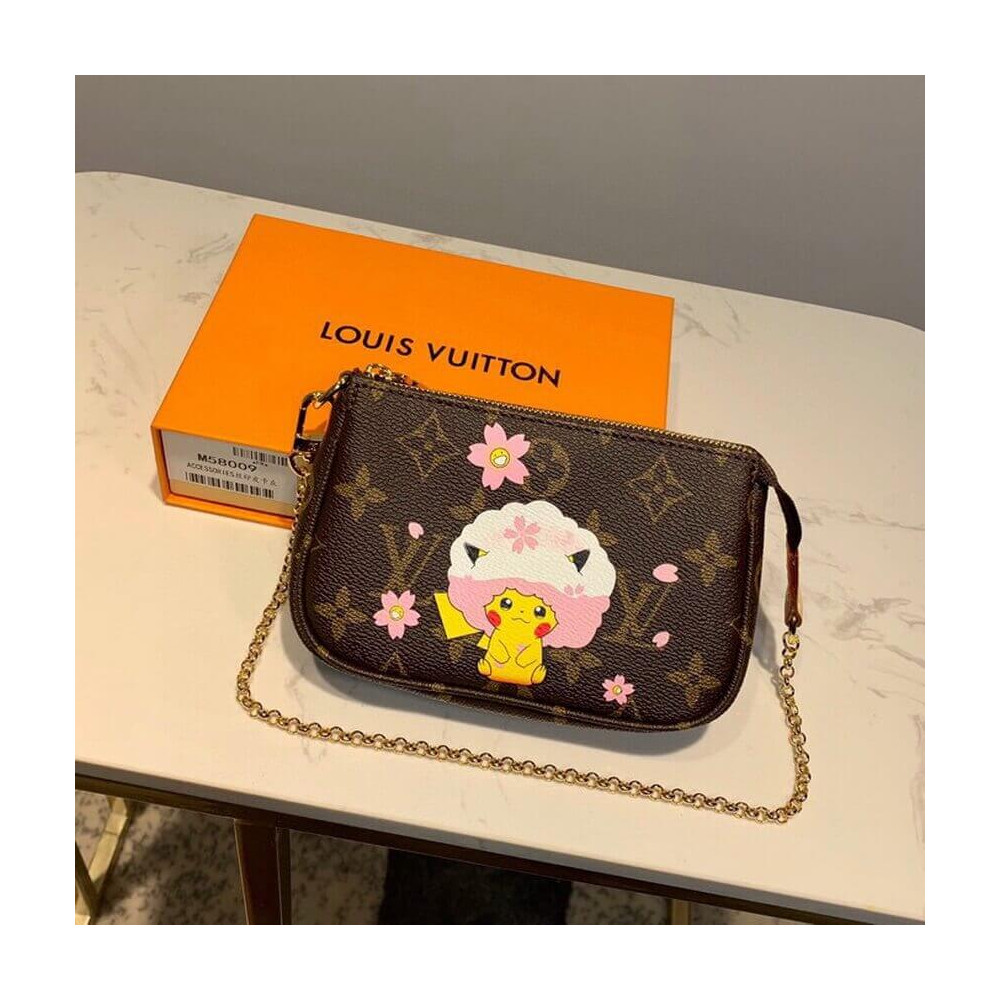 Louis Vuitton Pikachu Print Mini Pochette Accessoires M58009