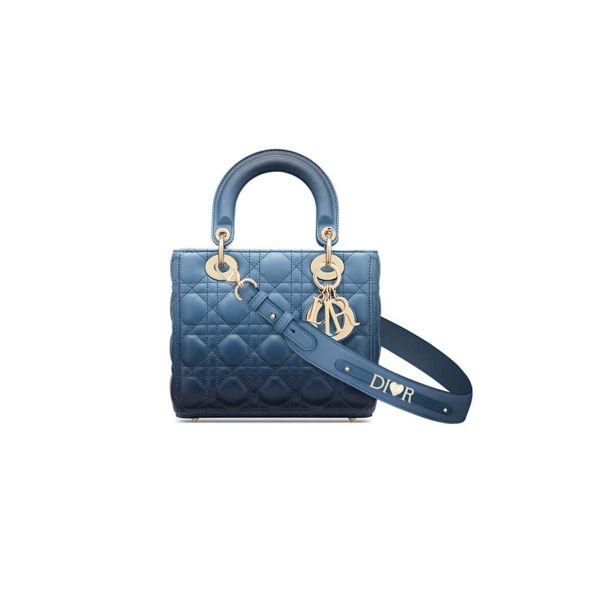 Lady Dior My ABCDior Bag in Indigo Blue Gradient Cannage Lambskin M0538