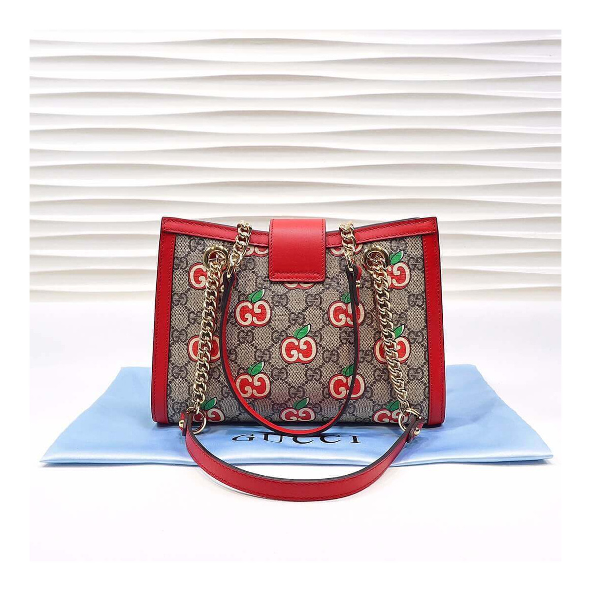 Gucci GG Apple Print Small Shoulder Bag 498156