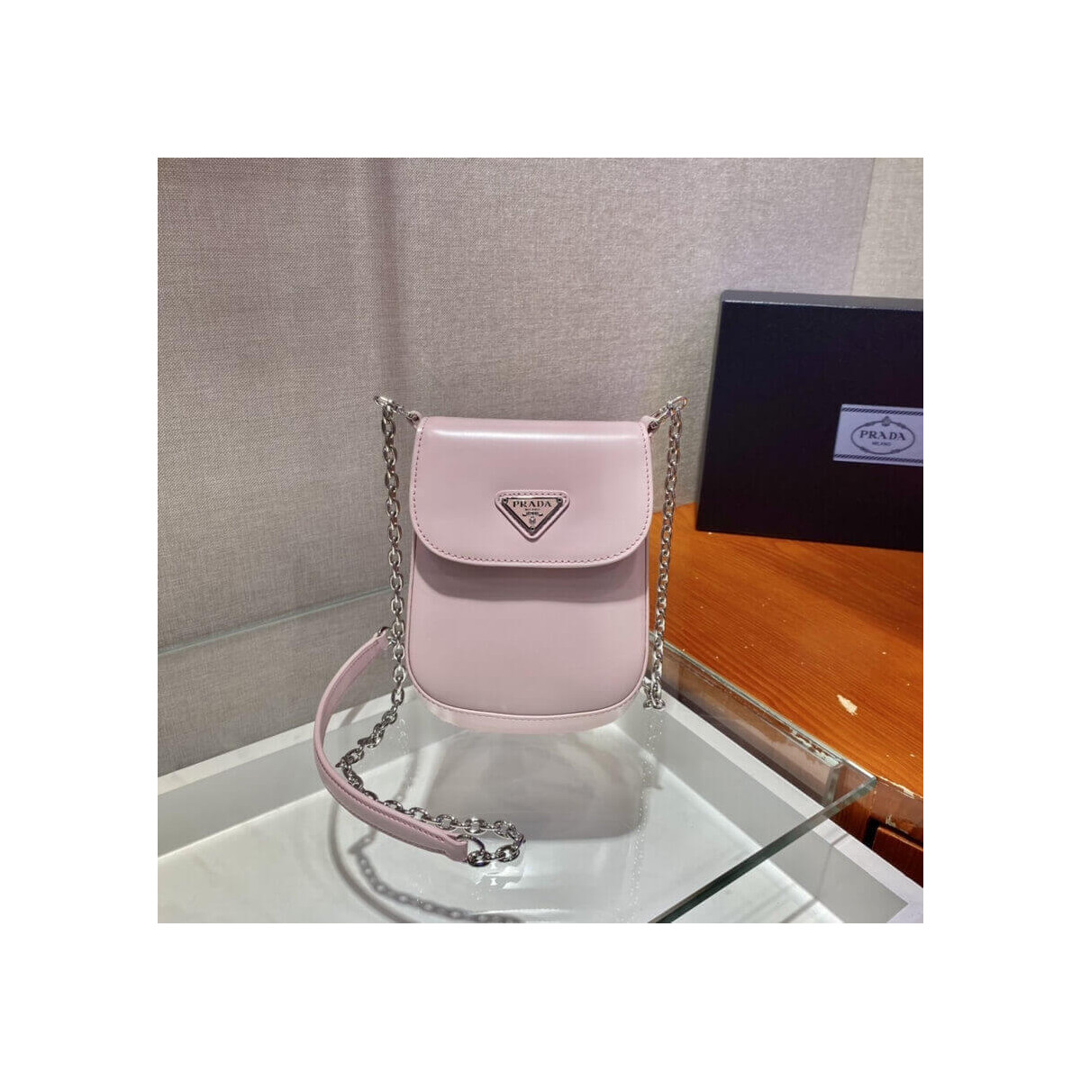 Prada Brushed Leather Mini-Bag 1BH185