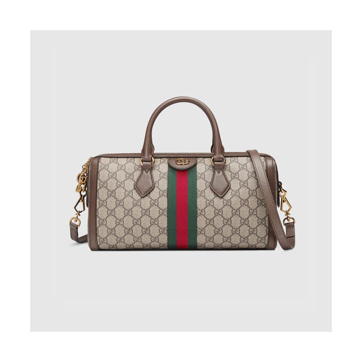 Gucci Ophidia GG Medium Top Handle Bag 524532 Coffee