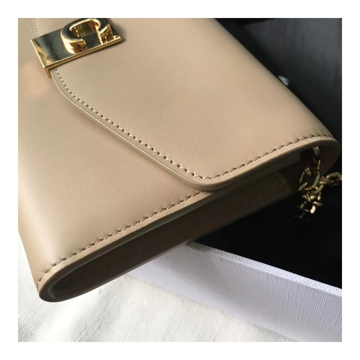 Celine C Wallet On Chain In Smooth Calfskin 10B903