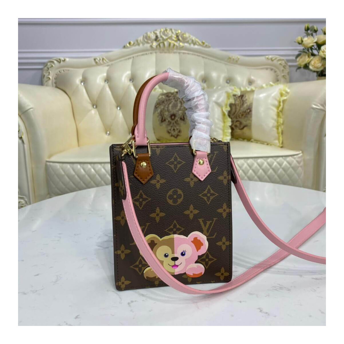 Louis Vuitton Petit Sac Plat M69442 With Bear Print