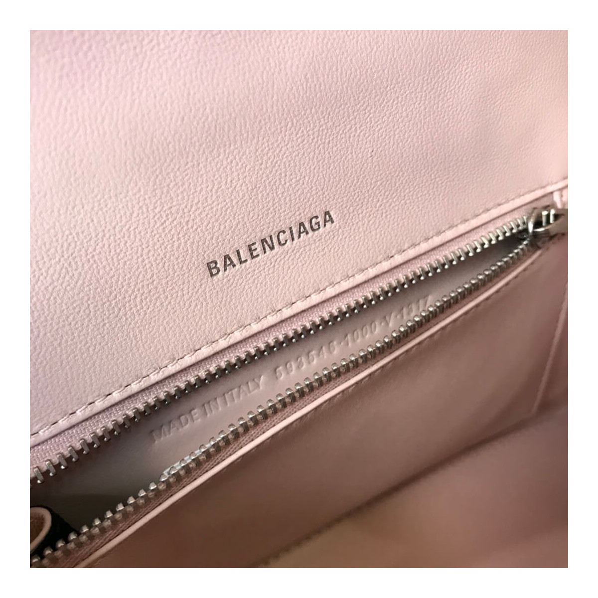 Balenciaga Hourglass S Shiny Box Calfskin Tote