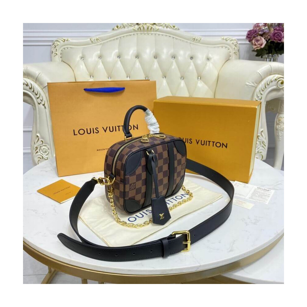 Louis Vuitton Damier Azur Valisette Souple BB N50063