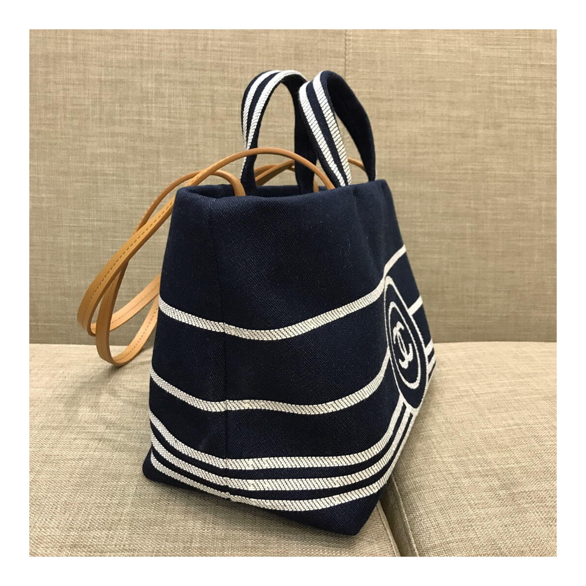 Chanel Denim Large Tote A92241