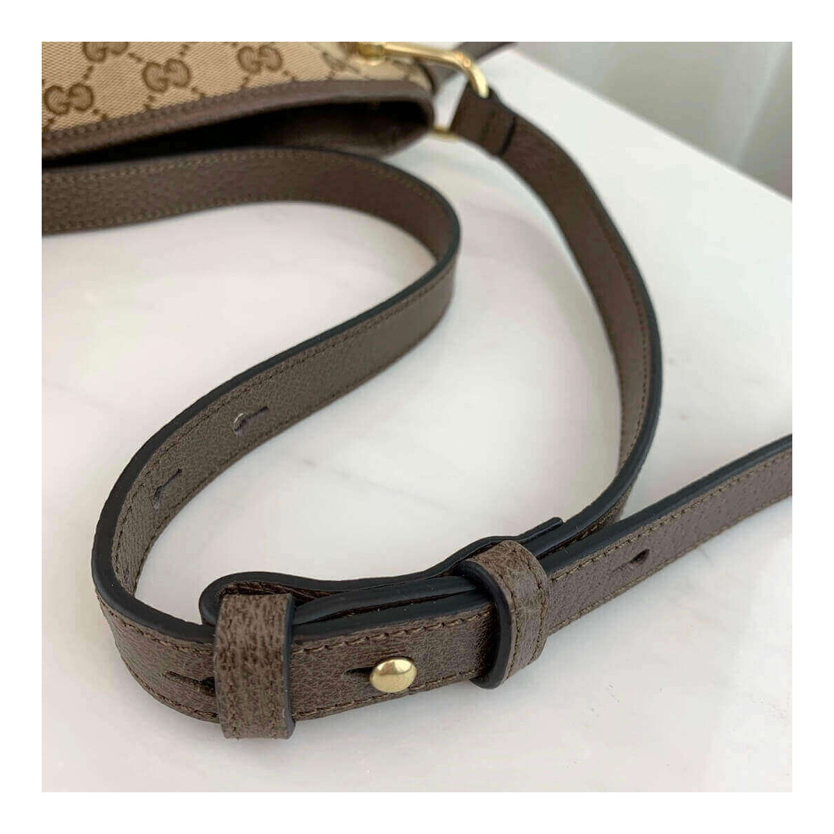 Gucci 1955 Horsebit GG Canvas Messenger Bag 602089