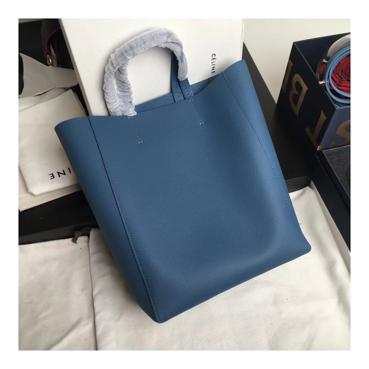 Celine Small Cabas In Grained Calfskin 189813