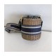 Christian Dior Wicker Basket Shoulder Bag Blue Oblique M7600