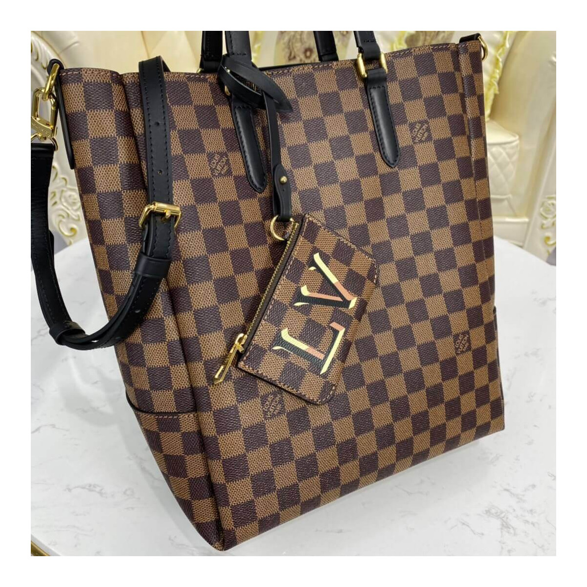 Louis Vuitton Damier Belmont MM N60293 N60294