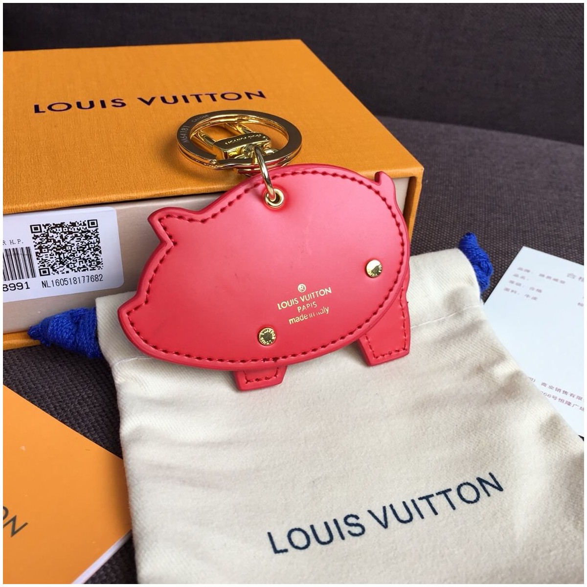 Louis Vuitton Superstition Pig Bag Charm And Key Holder M67402