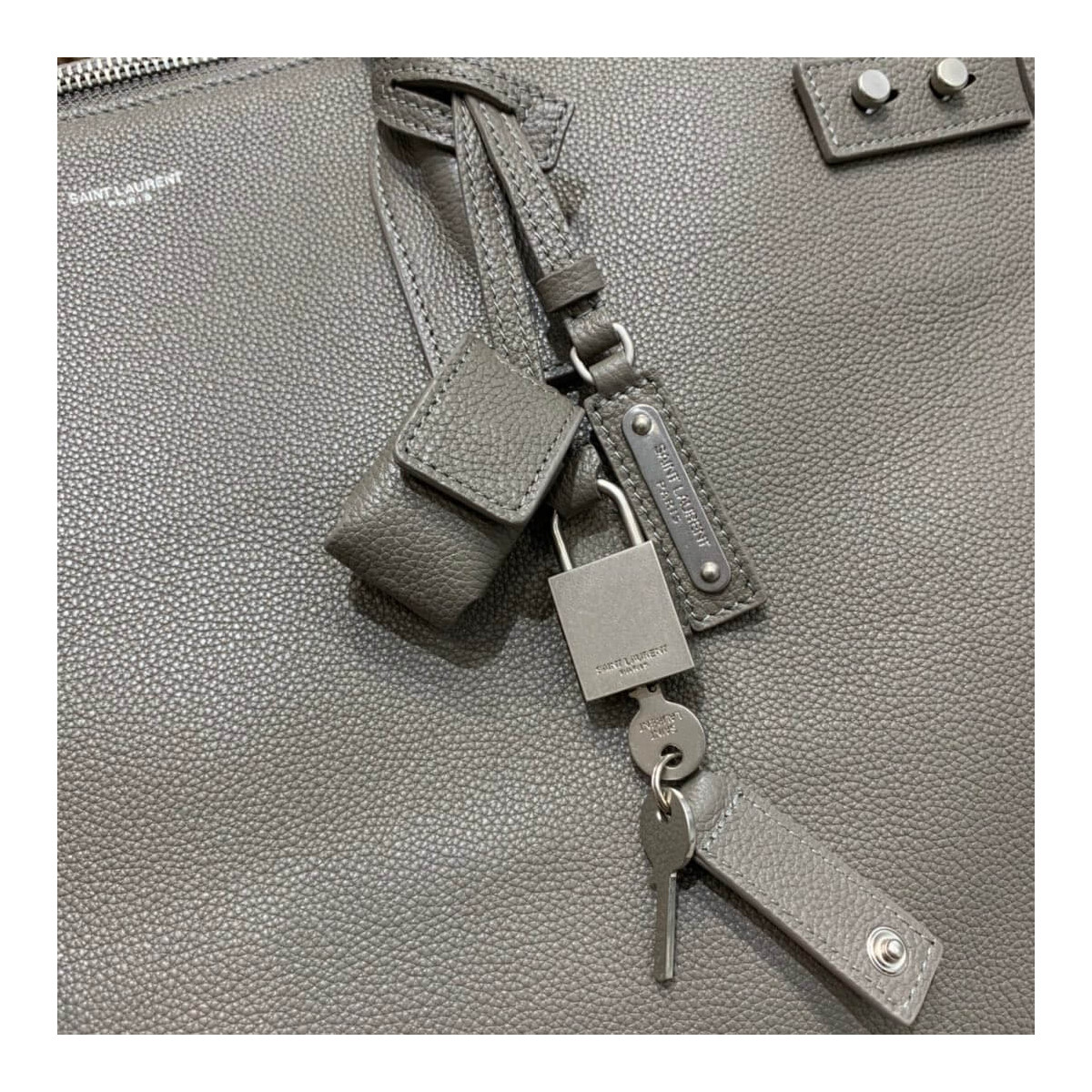 Saint Laurent Sac De Jour Souple 36 Duffle Bag In Grained Leather 491714