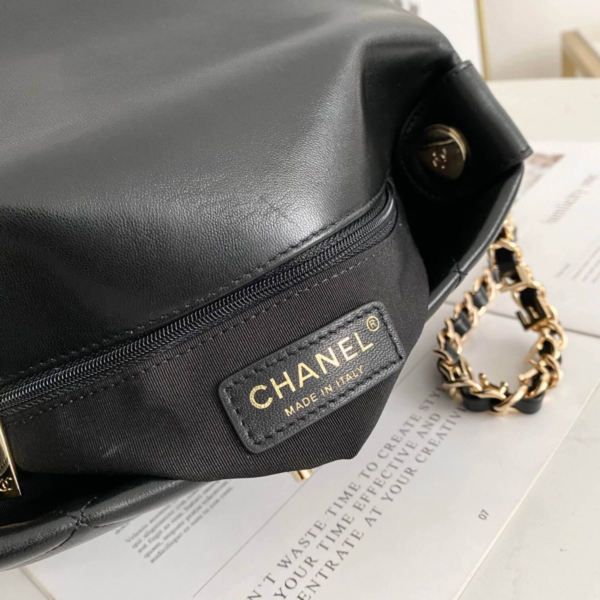 Chanel Small Logo Strap Bag AS2299