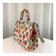 Gucci Zumi Strawberry Print Medium Top Handle Bag 564714