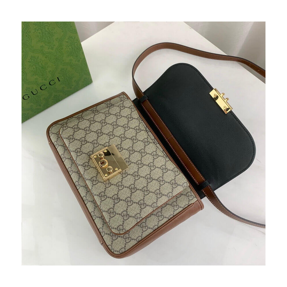 Gucci Padlock Small Shoulder Bag in GG Supreme Canvas 644527