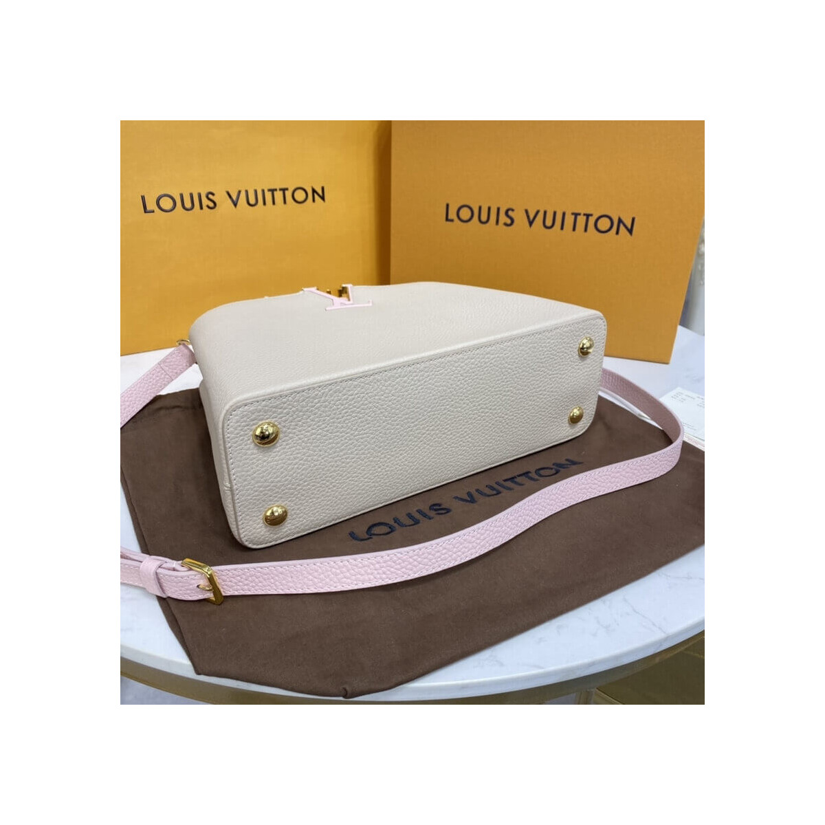 Louis Vuitton Taurillon Leather Capucines MM M57224