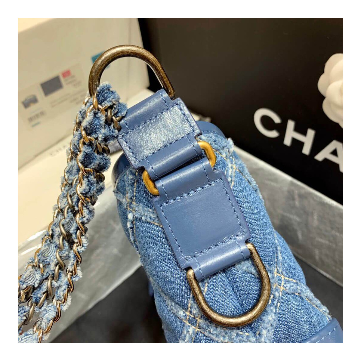 Chanel Gabrielle Small Hobo Bag Denim Calfskin A91810