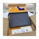 Louis Vuitton Damier Graphite Pochette Voyage MM N41696