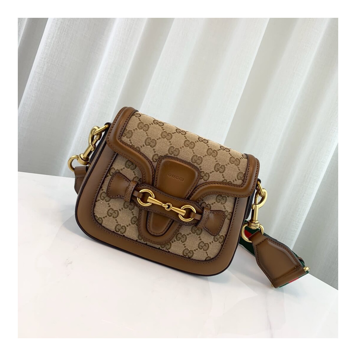 Gucci Lady Web Original GG Shoulder Bag 384821