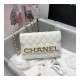 Chanel Front Logo 19cm Flap Bag 88826