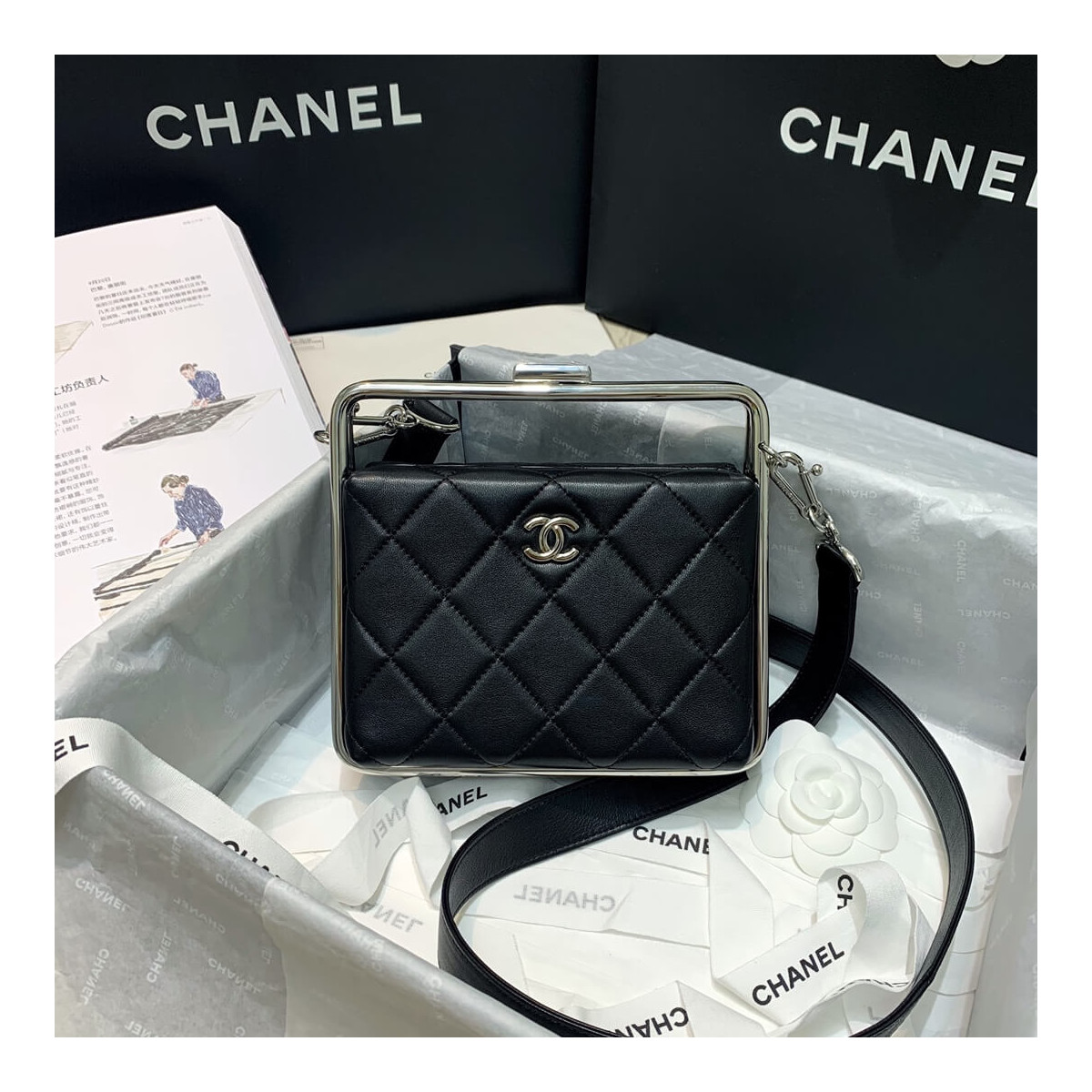 Chanel Lambskin Clutch AS1732