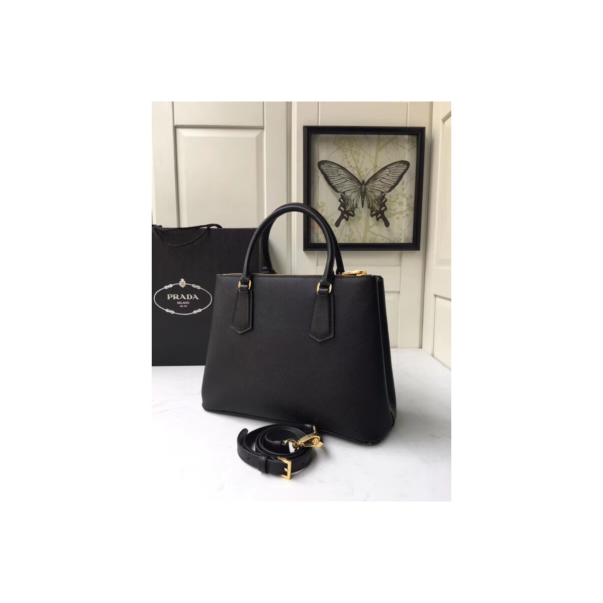 Prada Galleria Saffiano Leather Bag 1BA232