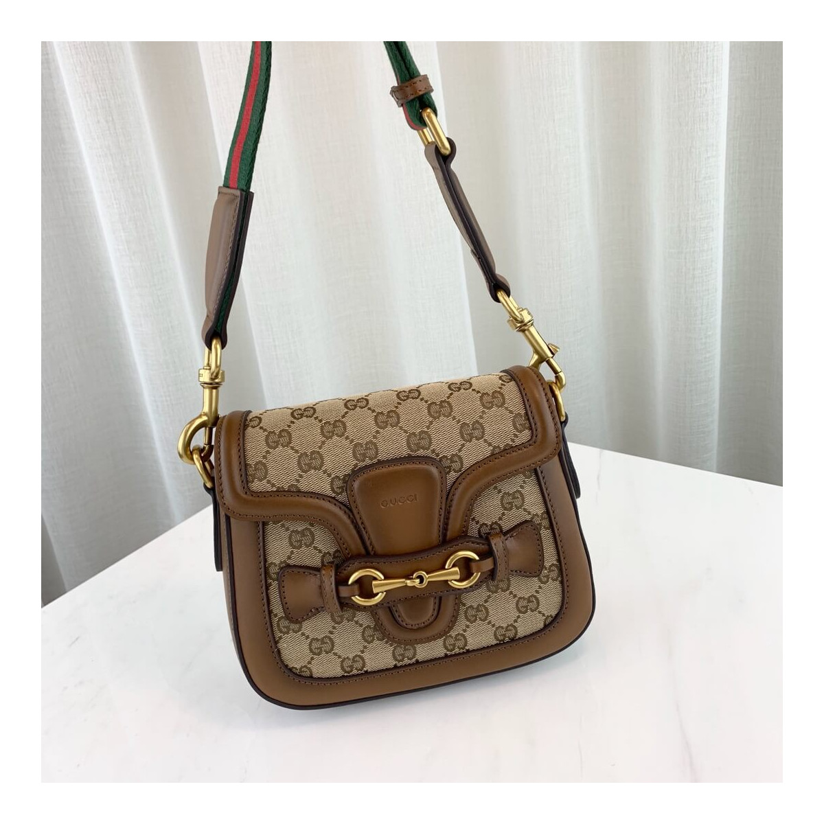 Gucci Lady Web Original GG Shoulder Bag 384821