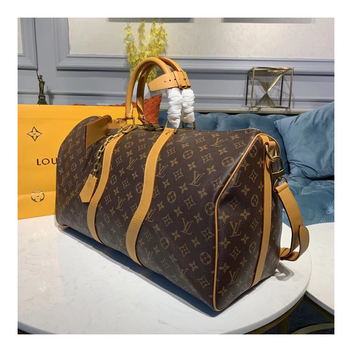 Louis Vuitton Monogram Canvas Keepall Bandouliere 50 M44474