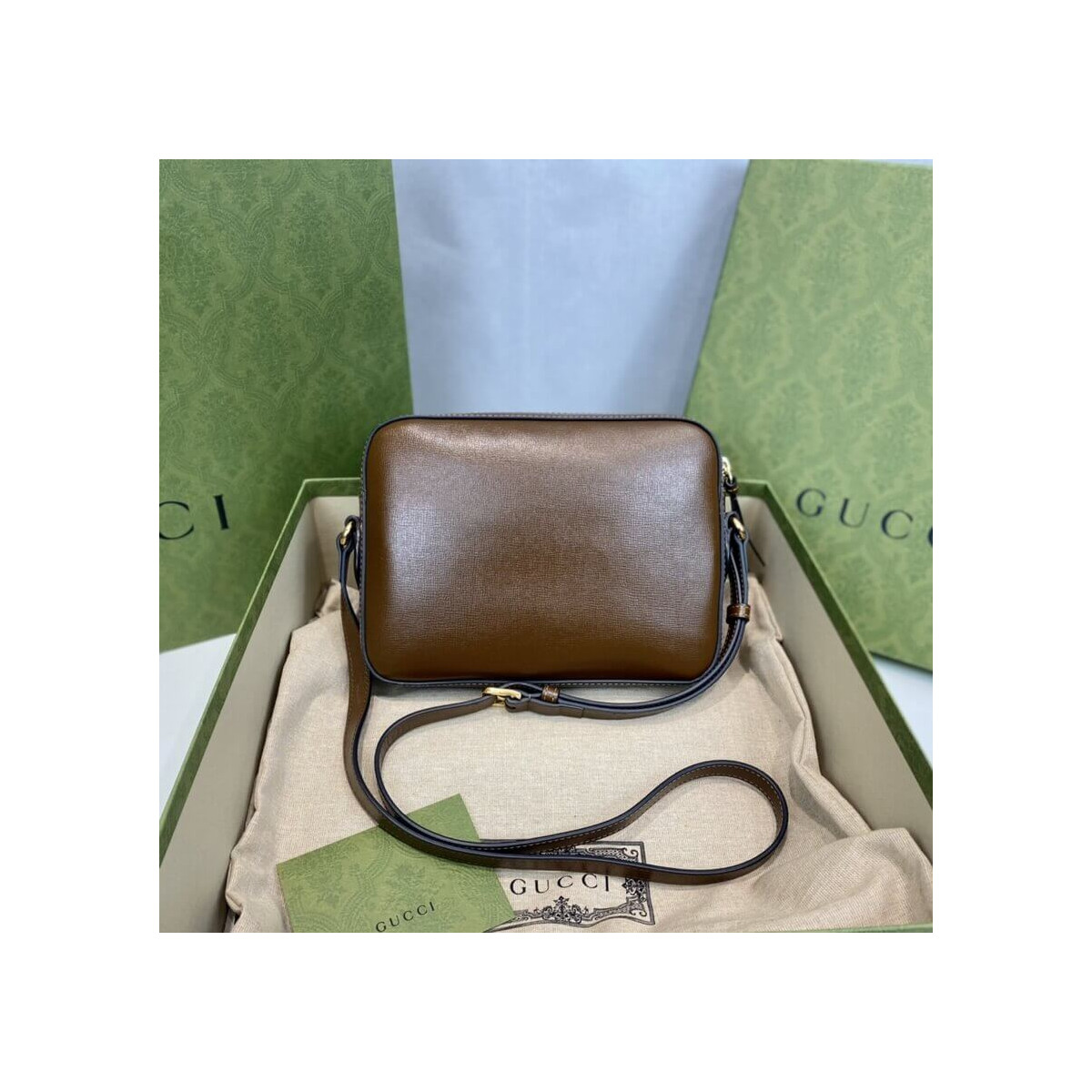 Gucci Horsebit 1955 Small Leather Shoulder Bag 645454