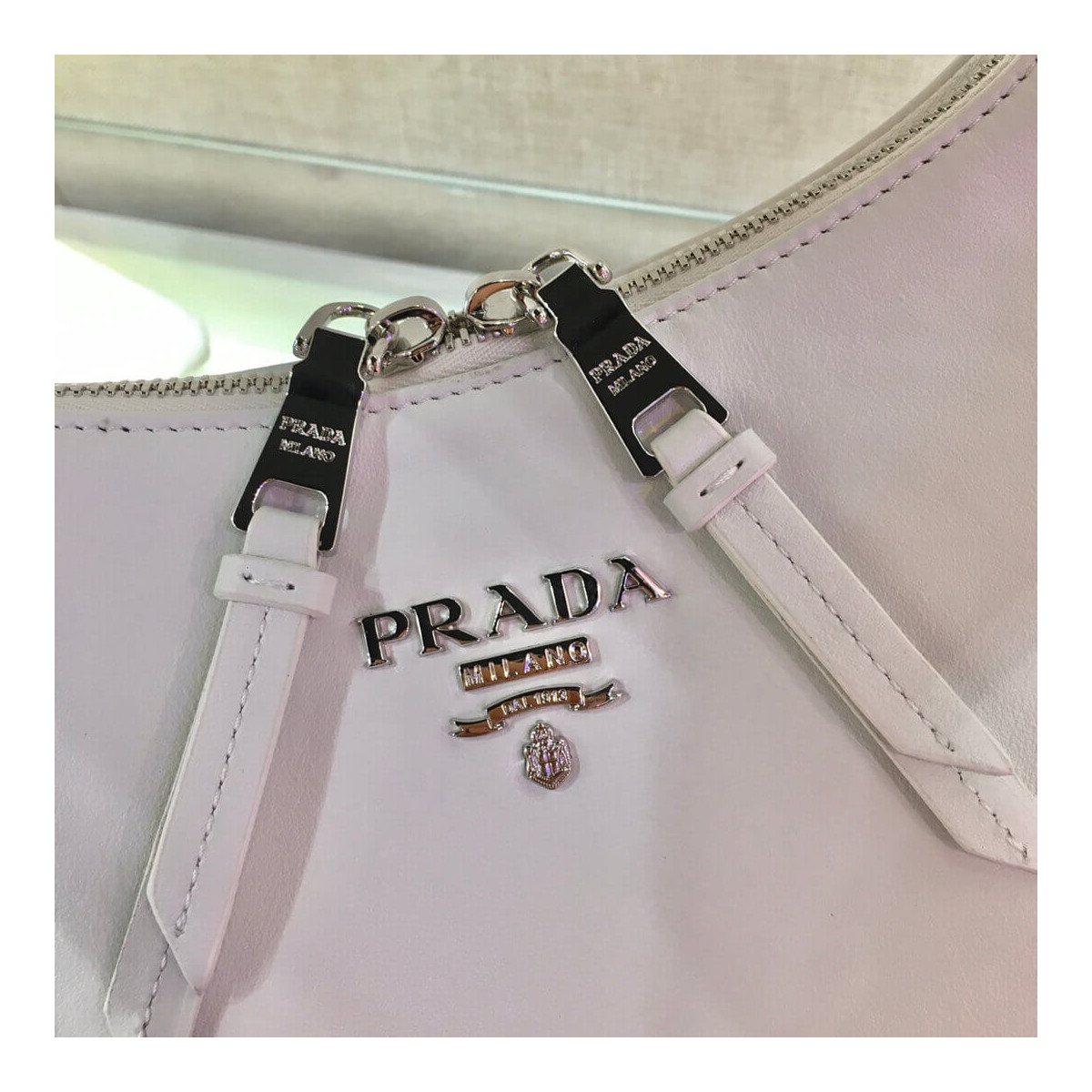 Prada Calf Leather Hobo Bag 26cm 1BC132