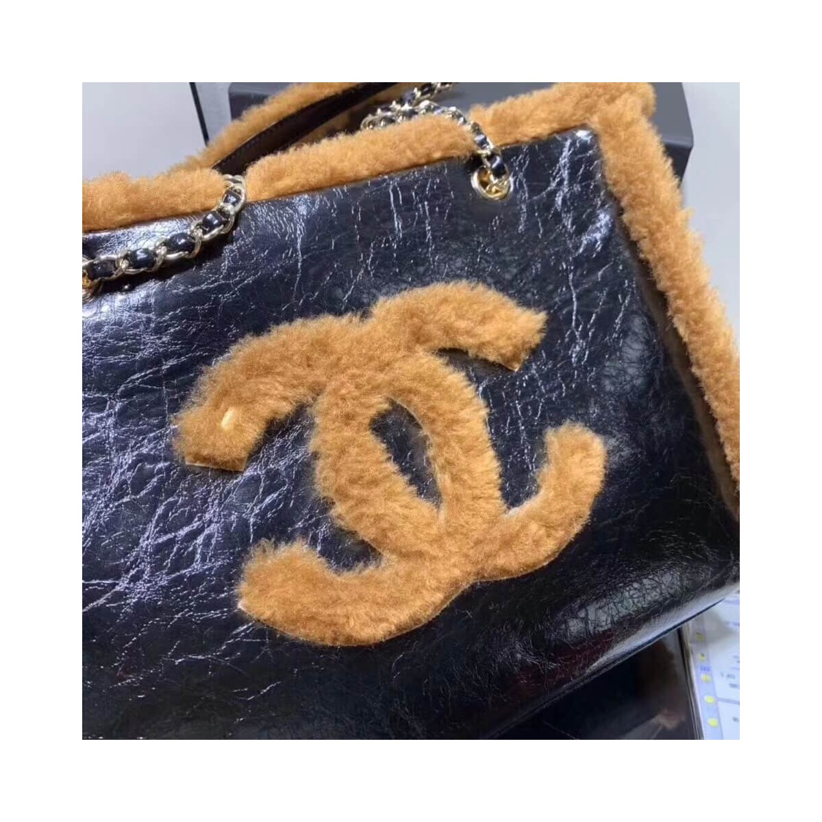 Chanel Sheepskin Shopping Bag AS1167